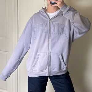 Madhappy Purple Zip-Up Sweater